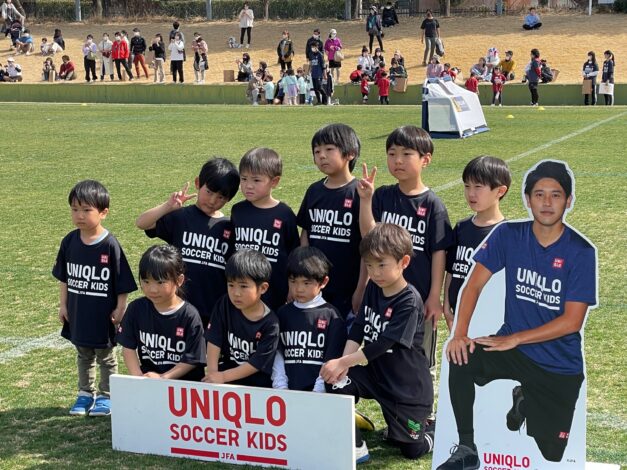3月11日（土）のJFAユニクロサッカーキッズin群馬にスクール園児が参加してくれました。