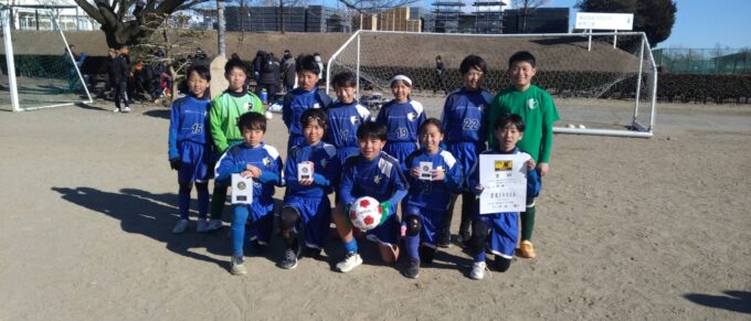 2024年度　NTTドコモカップ　Gブロック　1位パート　優勝　　新里サッカー場　2025.02.8～2025.02.09