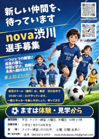 2026年　11月度　新規登録選手募集中